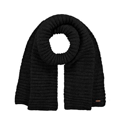 Barts bayne scarf sciarpa pesante, black, uni donna