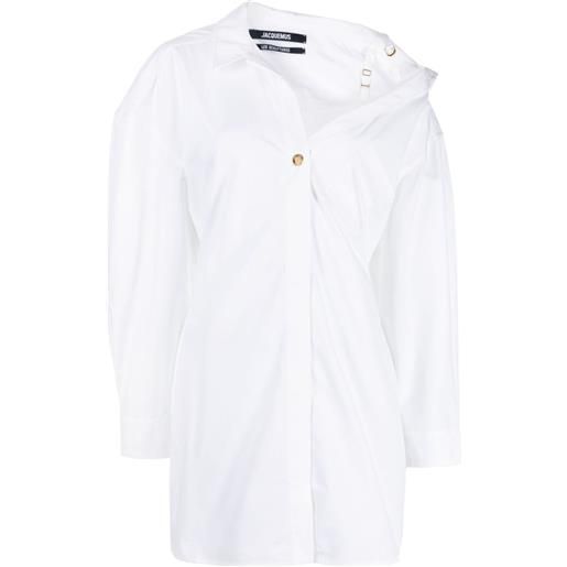 Jacquemus chemisier la mini robe chemise - bianco