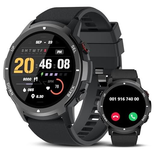 IDEALROYAL s52 smartwatch donna uomo, 1.39 orologio smartwatch con chiamate bluetooth, 24h cardiofrequenzimetro, monitor del spo2/sonno, impermeabile ip68 smart watch con 110+ modalità sportive