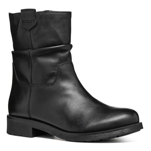 Geox d rawelle a, stivale alla caviglia donna, nero, 41 eu