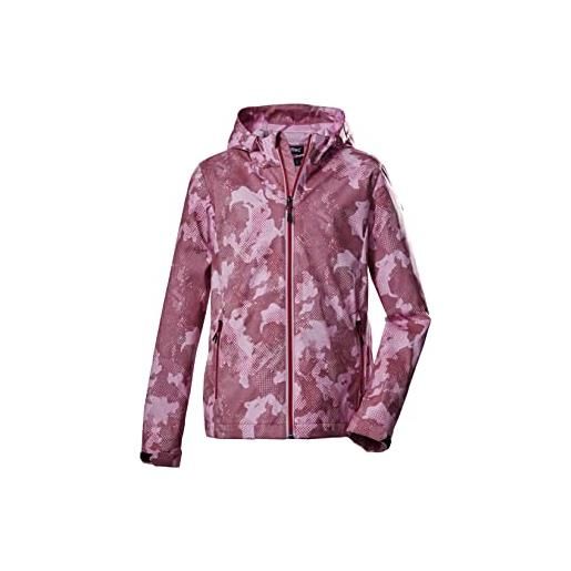 Killtec girl's giacca softshell/giacca outdoor con cappuccio kos 205 grls sftshll jckt, steel mint, 152, 39102-000