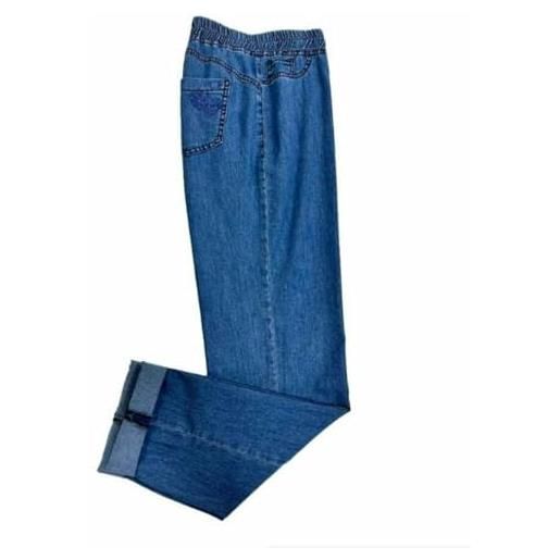 Carla Ferroni jeans estivo art. 13934 donna made in italy profumatore saggio omaggio azzurro 54