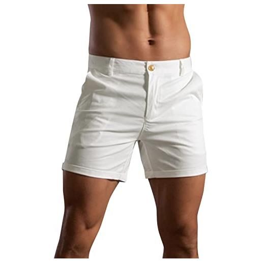 Fulidngzg pantaloncini mare uomo taglie forti estivi corto costume mare con tasche cotone sportivi costume da bagno surf leggeri costumi mare piscina mare pantaloncini uomo 3xl firmati