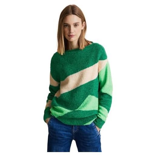 Street One a302672 boucle maglione lavorato a maglia, fresh spring green, 40 donna