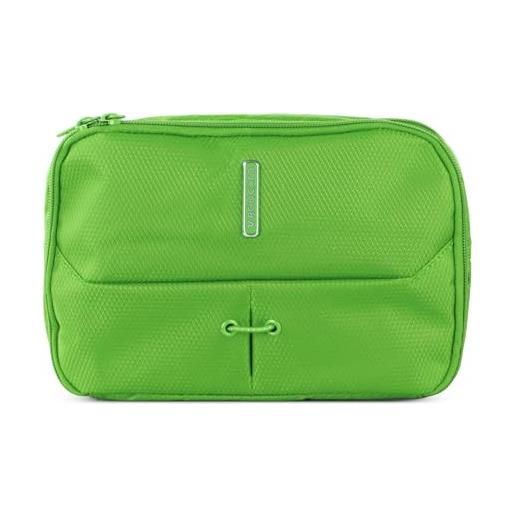 RONCATO ironik 2.0 necessaire beauty case da viaggio per donne e uomini, borsa da toilette con zip e pratici scomparti interni - verde lime