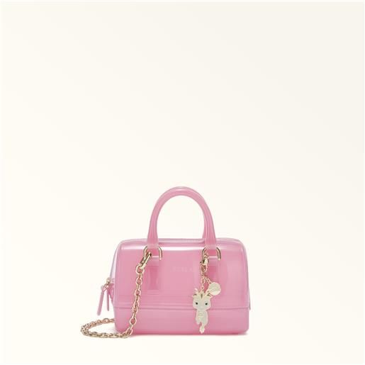 Furla candy borsa mini pink rosa pvc + metallo donna