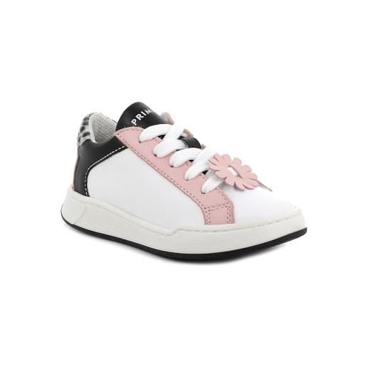 Primigi b&g hoop, scarpe da bambini, bianco-rosa, 31 eu stretta