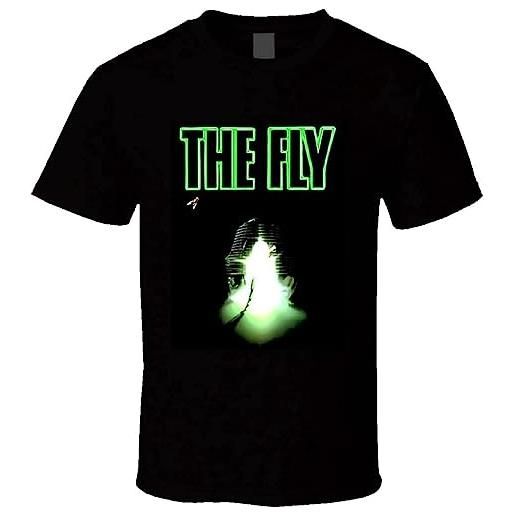 entrance the fly david cronenberg jeff goldblum retro classic movie t shirt camicie e t-shirt(xx-large)