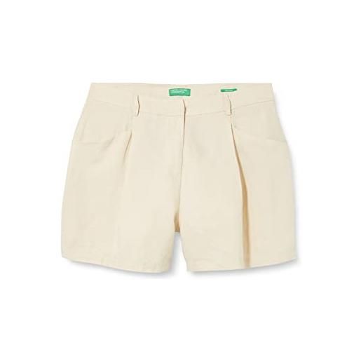 United Colors of Benetton short 4aghd900k pantaloncini, beige chiaro 152, 48 donna