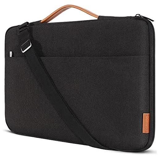 DOMISO 17.3 pollici custodia borsa notebook portatile impermeabile borsa sleeve custodia pc portatile compatibile con 17.3 hp pavilion 17 / dell/hp 17, nero