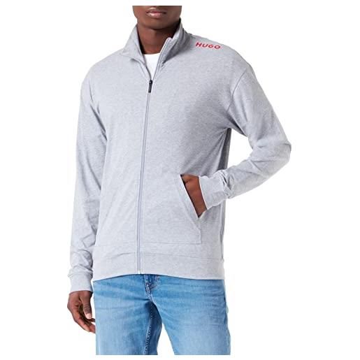 HUGO labelled jacket zip loungewear, medium grey35, s uomini