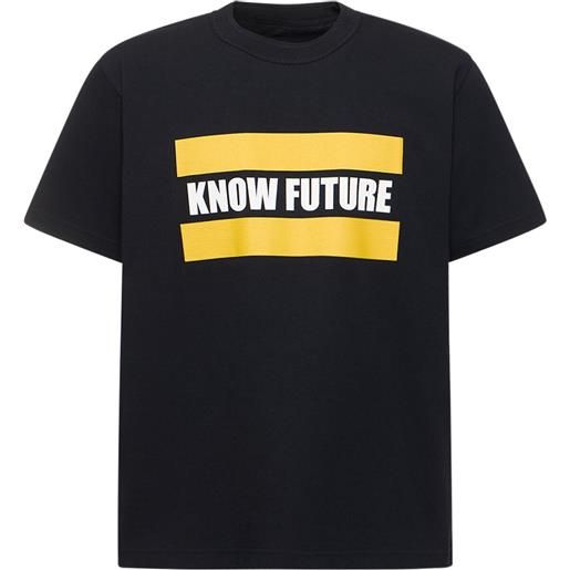 SACAI t-shirt know future con stampa