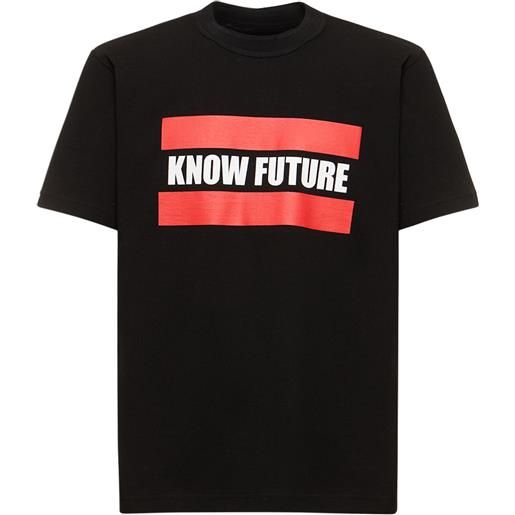 SACAI t-shirt know future con stampa