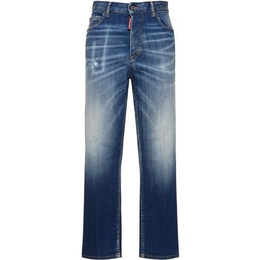 DSQUARED2 jeans cropped vita alta boston in denim