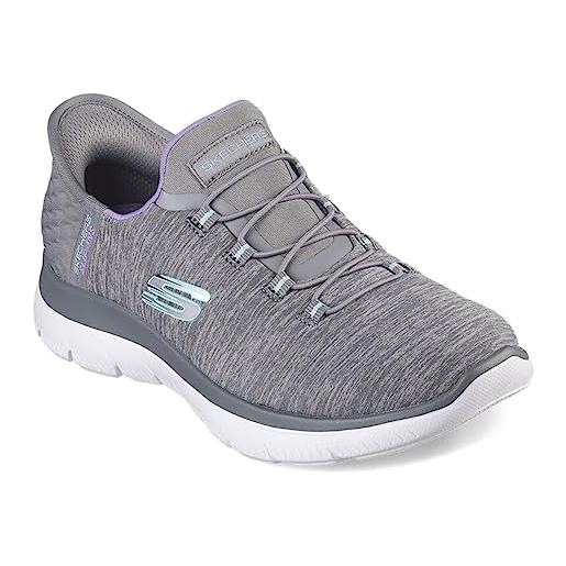 Skechers summits-light dreaming - sneaker da donna, taglia m, grigio grigio gymt, 40 eu