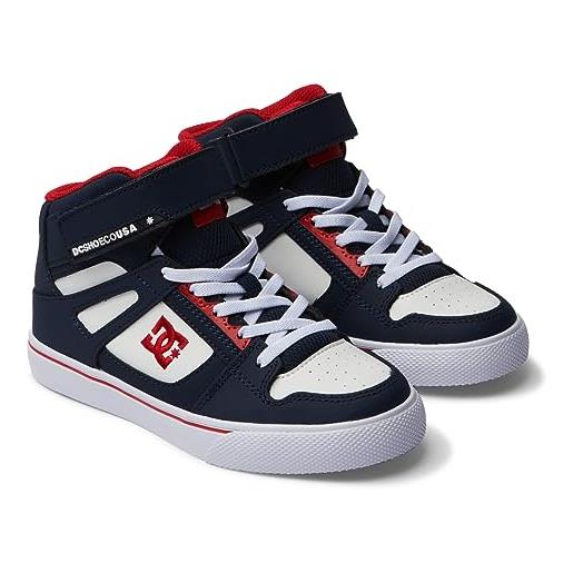 DC Shoes pure high-top ev, scarpe da ginnastica, red heather grey, 36 eu