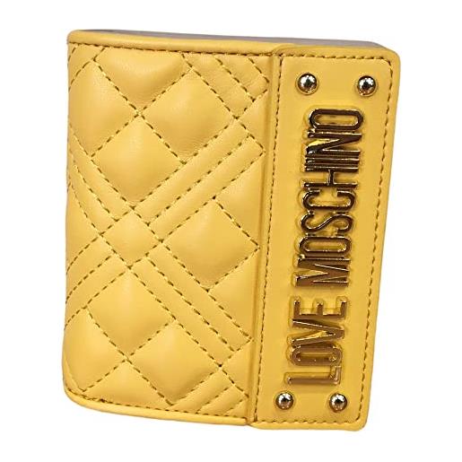 Lucchi love moschino portafogli donna piccolo 3 credit card + monete colori jc5601 (giallo)