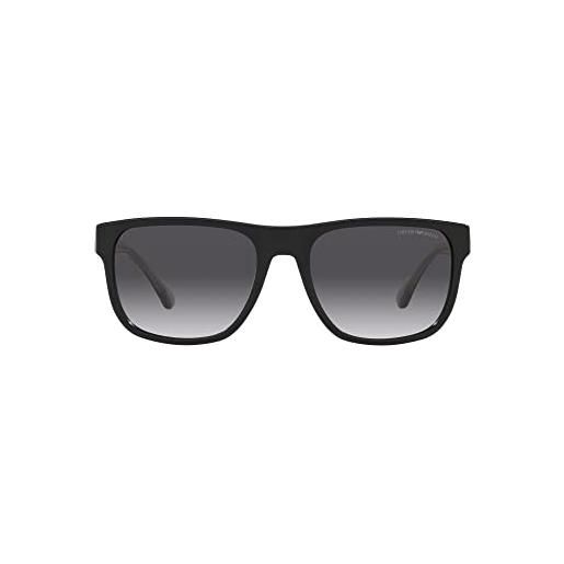 Emporio Armani 0ea4163 occhiali, black/grey shaded, 56 uomo