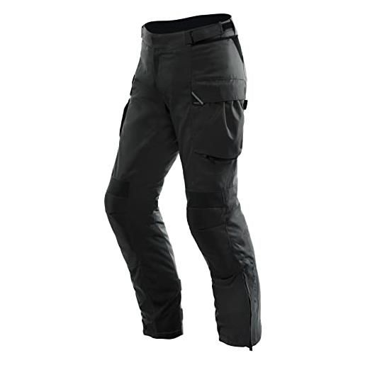Dainese - ladakh 3l d-dry pants, pantaloni moto touring, 3 strati impermeabili, layer termico removibile, pantaloni da moto per uomo, nero/nero, 48