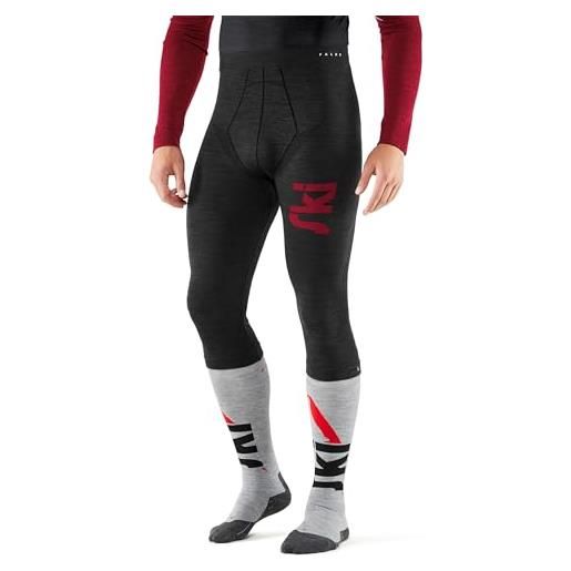 Falke wool-tech 125 3/4 tights, leggings uomo, nero, s