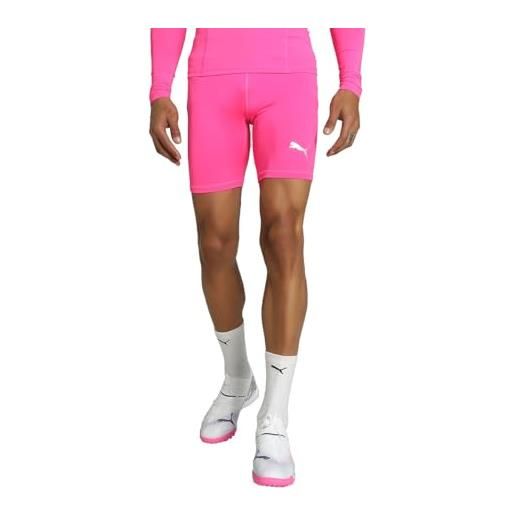 Puma liga baselayer short tight, pantaloncini uomo, rosa (fluo pink), xl