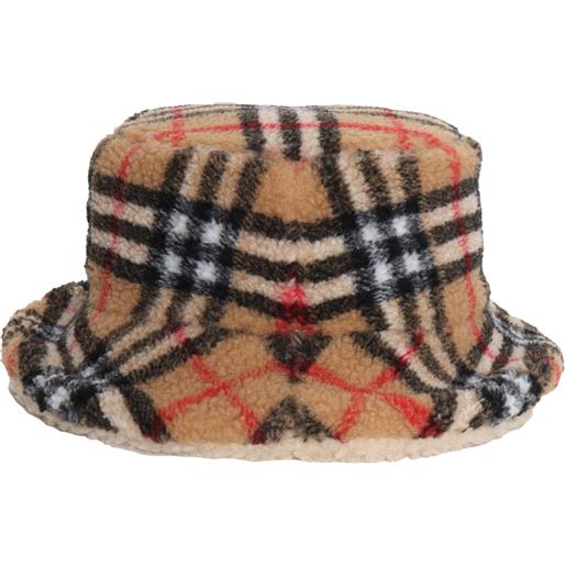 Burberry cappello shearling vintage check