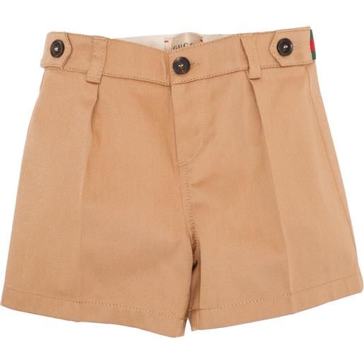 GUCCI KIDS shorts in gabardine