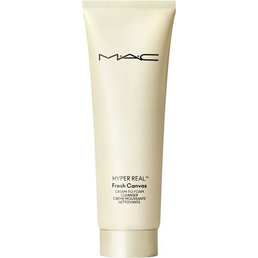 MAC hyper real fresh canvas cream-to-foam cleanser 125 ml