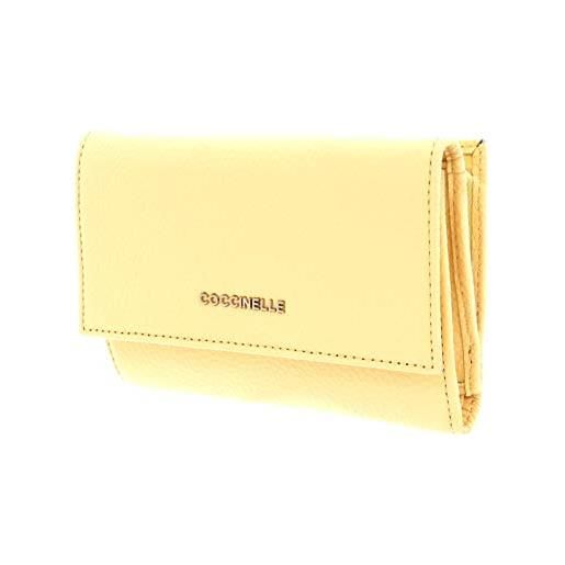Coccinelle metallic soft wallet sorbet yellow
