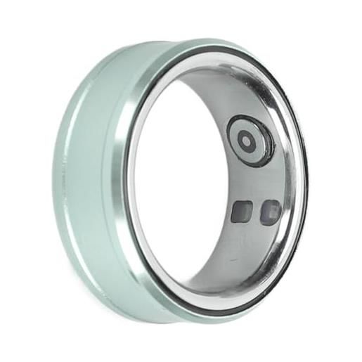 Bewinner smart ring health tracker, bluetooth 5.1 monitoraggio della temperatura corporea durante il sonno contapassi smart health ring, smart ring ip68 con nfc, scorrimento video, (silver)