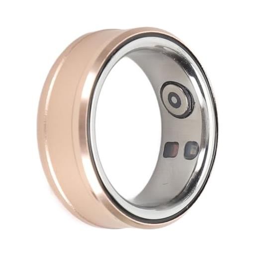 Bewinner smart ring health tracker, bluetooth 5.1 monitoraggio della temperatura corporea durante il sonno contapassi smart health ring, smart ring ip68 con nfc, scorrimento video, (green)