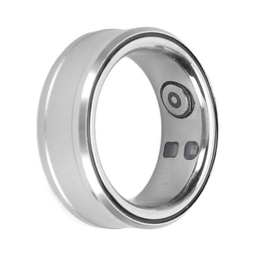 Bewinner smart ring health tracker, bluetooth 5.1 monitoraggio della temperatura corporea durante il sonno contapassi smart health ring, smart ring ip68 con nfc, scorrimento video, (gold)