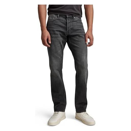 G-STAR RAW mosa straight jeans, jeans uomo, nero (worn in black moon d23692-b479-g108), 40w / 38l