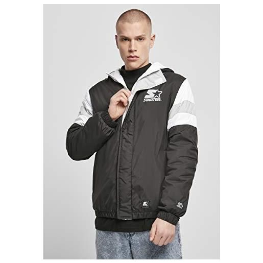 Starter black label starter supporter jacket giacca, nero/asfalto chiaro/bianco, m uomo