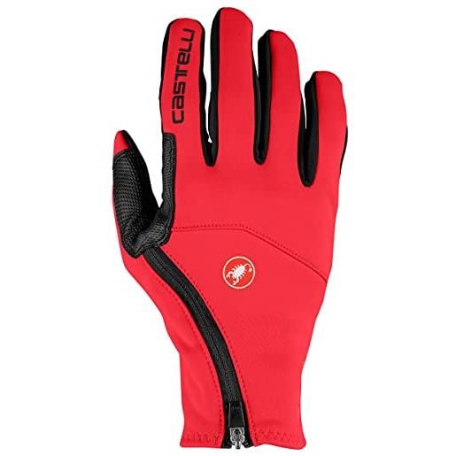 Castelli 4520533 mortirolo glove guanti sportivi unisex - adulto red xxl