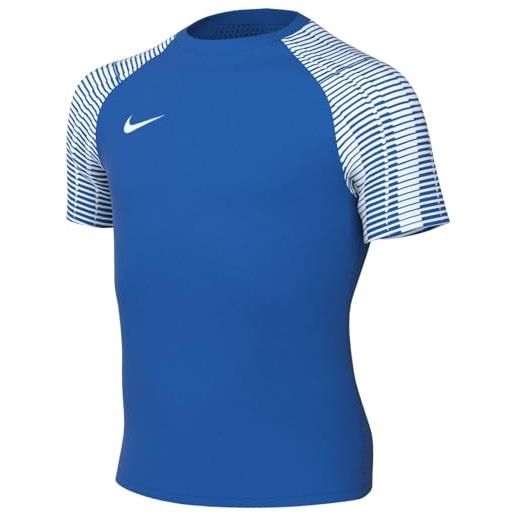 Nike y nk df academy jsy ss maglietta, royal blu/bianco/bianco, 10-11 jahre unisex-bambini e ragazzi