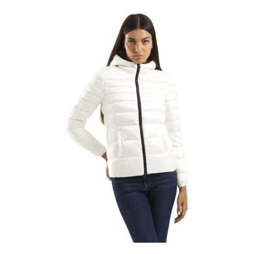 Refrigiwear donna giacca piumino con cappuccio mead imbottitura ad iniezione diretta in 100% piuma 22airw0w97600ra0035000000 colore bianco - misura 48 (l)