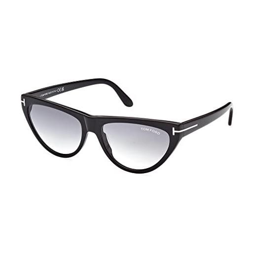 Tom Ford occhiali da sole amber-02 ft 0990 black/smoke shaded 56/16/140 donna