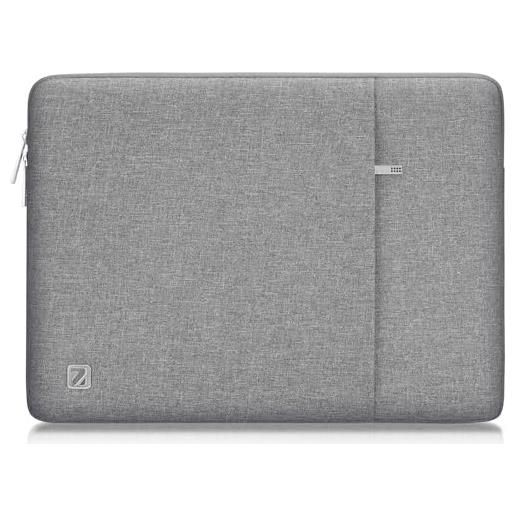NIDOO 17 pollici custodia protettiva per laptop borsa porta pc portatile notebook case cover per 17,3 idea. Pad 330/thinkpad p72/hp 17/envy 17/pavilion 17/pro. Book 470/zbook 17 g4/inspiron 17, grigio