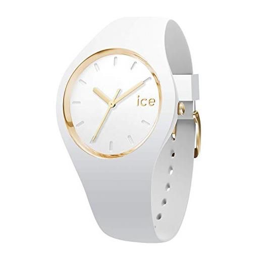 Ice-watch - ice glam white - orologio bianco da donna con cinturino in silicone - 000917 (medium)