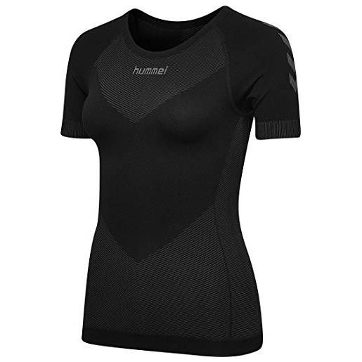 hummel first seamless jersey s/s woman - maglia da divisa sportiva da donna jersey, donna, nero, xl/2xl