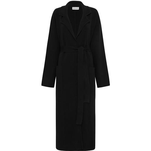 Rebecca Vallance cappotto monopetto marion con cintura - nero