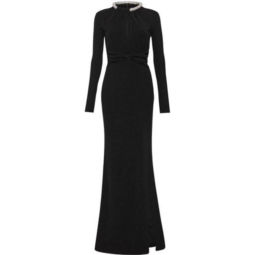 Rebecca Vallance abito da sera simone con decorazione - nero