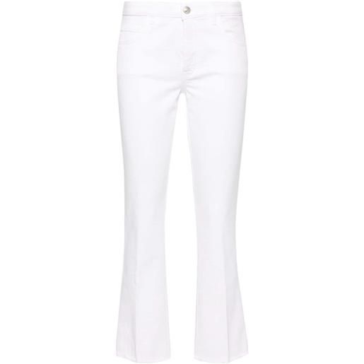 Fay jeans crop svasati a vita media - bianco