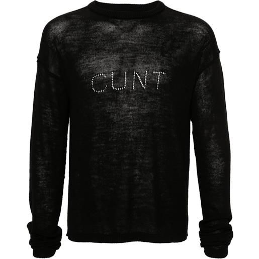 Rick Owens maglione cunty - nero