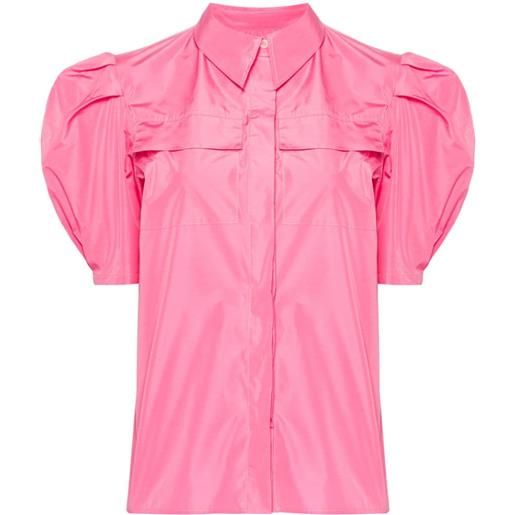 MSGM camicia con maniche a sbuffo - rosa