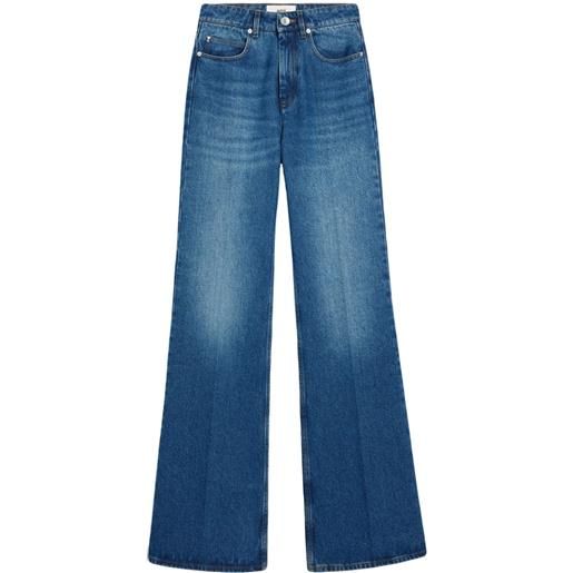 AMI Paris jeans svasati a vita alta - blu