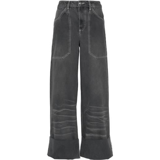 CANNARI CONCEPT jeans a gamba ampia - grigio