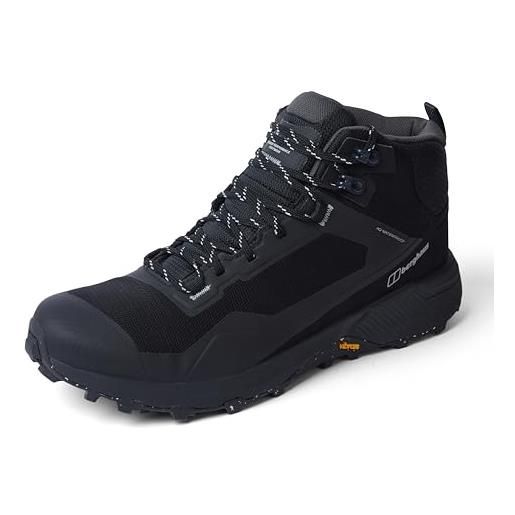 Berghaus revolute active mid, scarpe da ginnastica uomo, nero, 43 eu