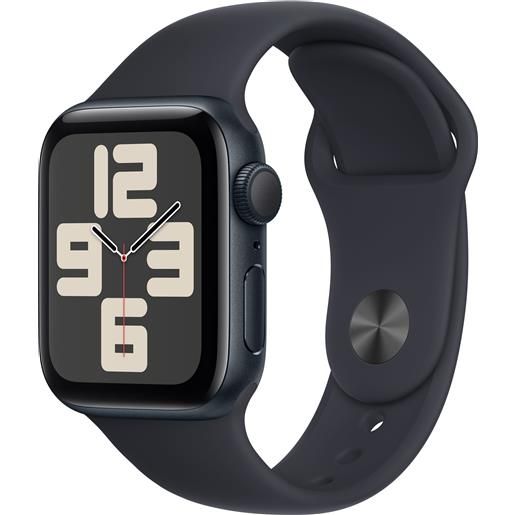 APPLE smartwatch apple watch se gps cassa 40mm in alluminio mezzanotte con cinturino sport s/m mezzanotte